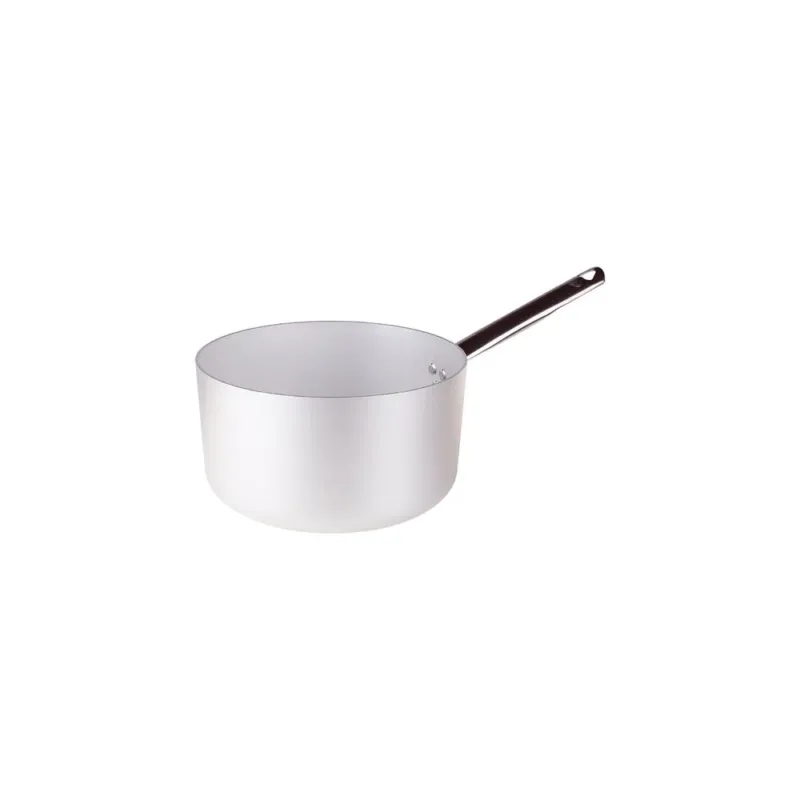 Promozione Agnelli Alluminio 3mm Professionale Casseruola Alta Con Manico Tubolare Inox