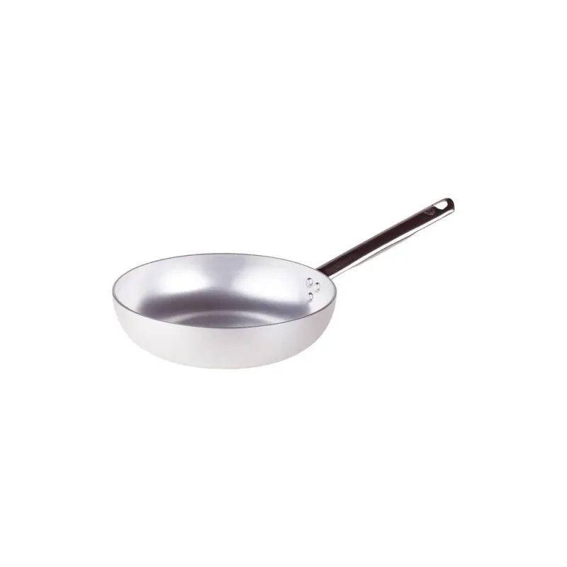 Popolare Agnelli Alluminio 3mm Professionale Padella Alta Svasata Con Manico Tubolare Inox