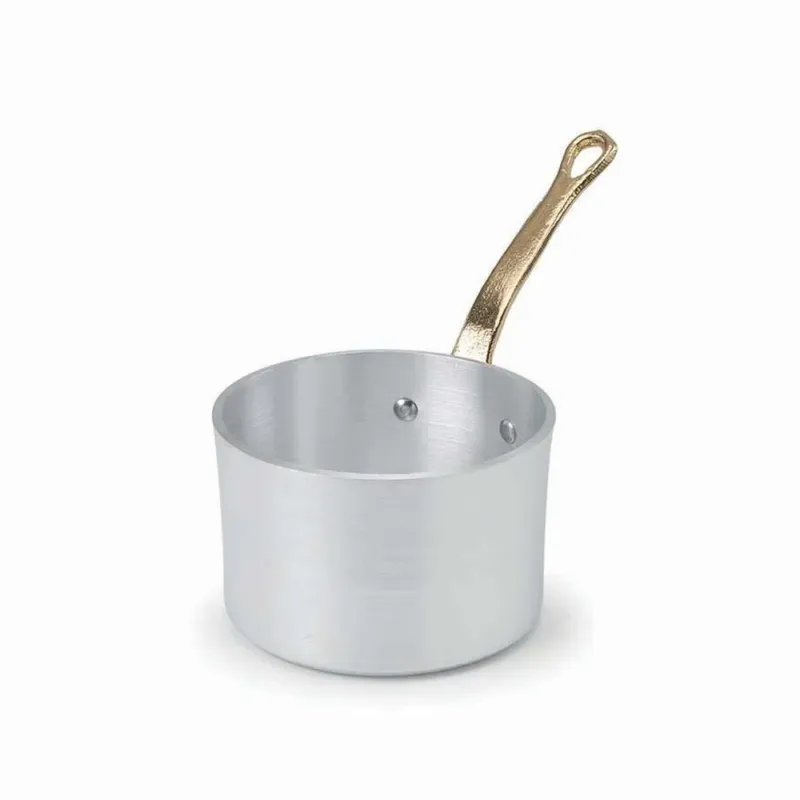 Economico 10 cm - Agnelli 1932 Servizio In Tavola Casseruolina Alta Monoporzione In Alluminio Con Manico In Ottone