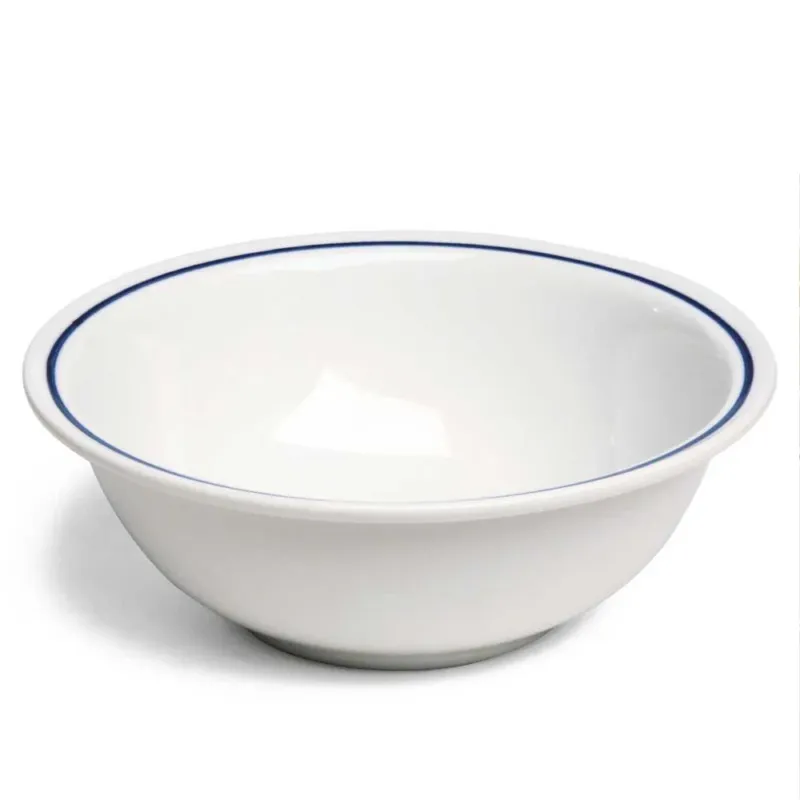 25 cm - Tognana AZ Insalatiera In Porcellana Bianca con filo blu Set 6 Pz Prezzo Basso