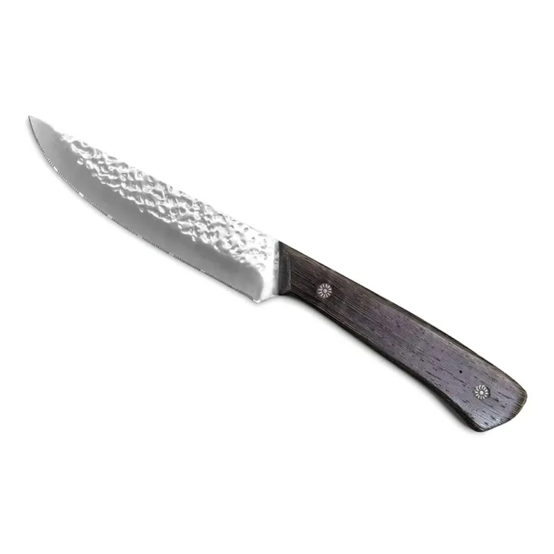 23.5 cm - Comas Chuleteros HQ Kamet Coltello Bistecca Martellato In Acciaio Inox Con Manico Legno Set 6 Pz Promozione Esclusiva
