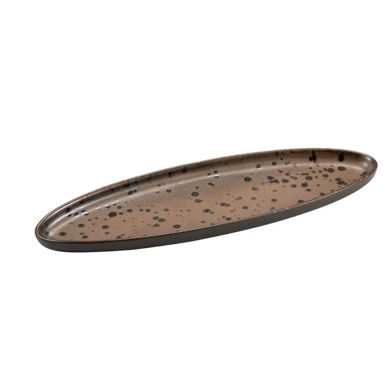 31x10 cm - Le Coq Phobos Vassoio Ovale In Stoneware Set 6 Pz Offerta Speciale