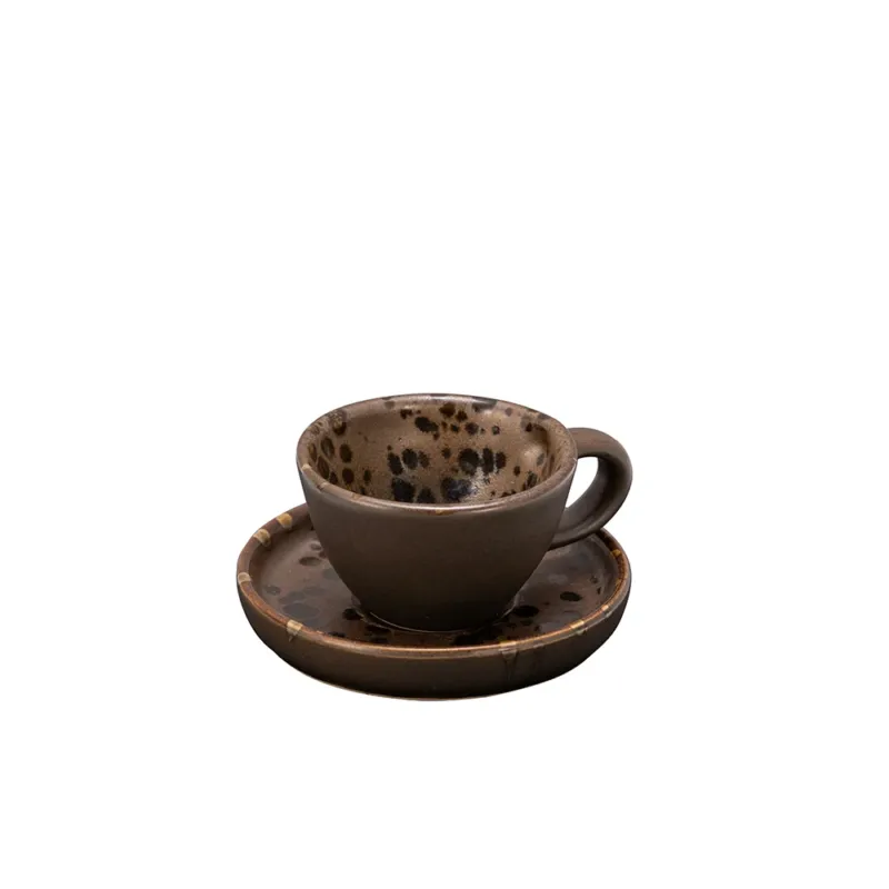 Compra Online 8 cl - Le Coq Phobos Tazza Caffè Con Piattino In Stoneware Set 6 Pz
