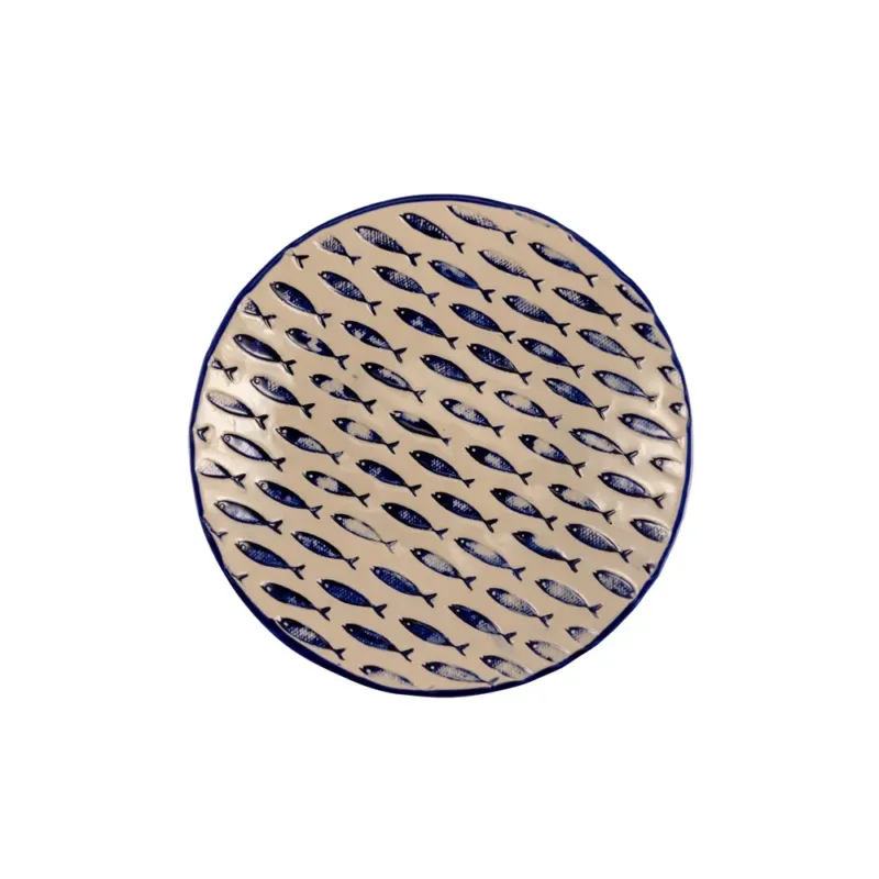 36 cm - Le Coq Thalassios Coppa Rotonda In Stoneware Set 2 Pz Pagamento Sicuro