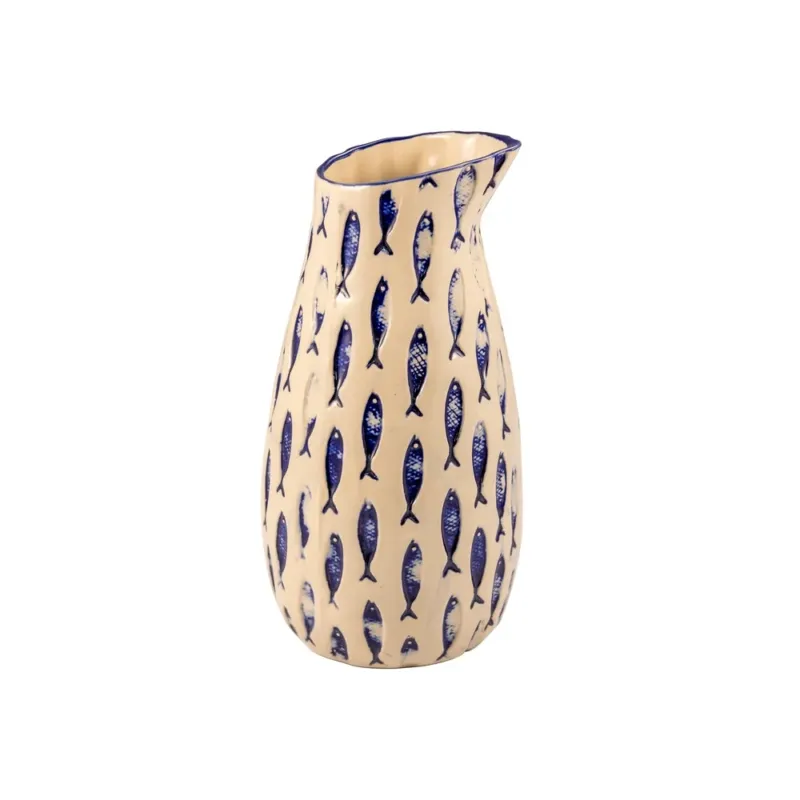 140 cl - Le Coq Thalassios Caraffa In Stoneware Set 3 Pz Super Prezzo
