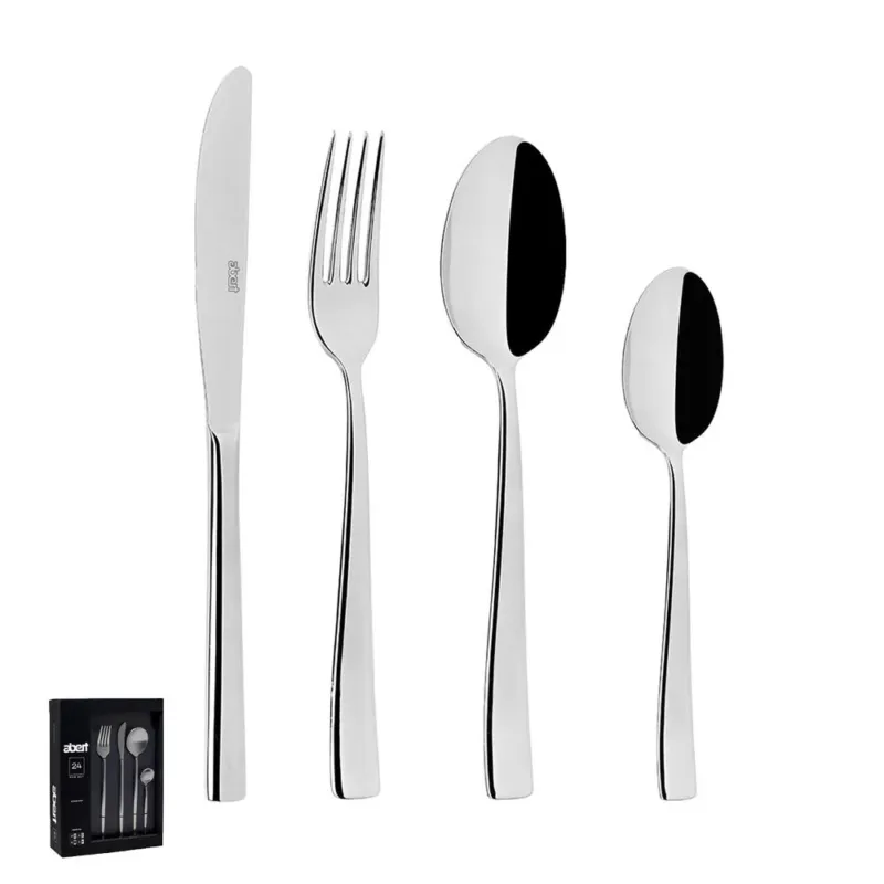 Abert Azzurra Servizio Posate In acciaio Inox 18/C Set 24 Pz A Buon Prezzo