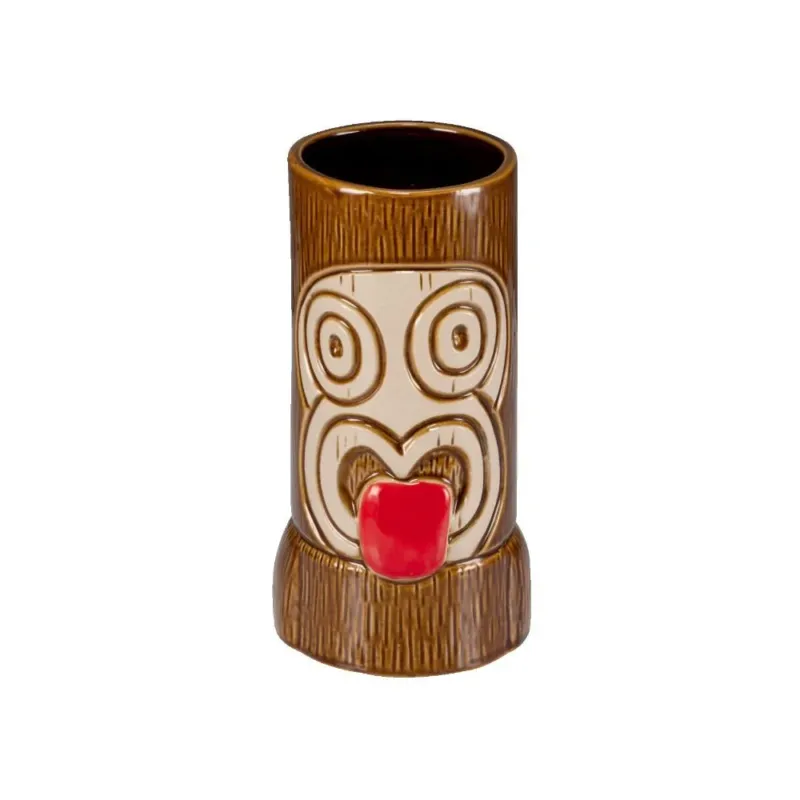 56 cl - Ilsa Tiki Maori Bicchiere Cocktail Mug In Ceramica Di Tendenza