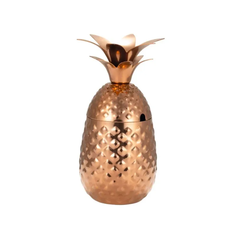 55 cl - Ilsa Ananas Bicchiere Cocktail In Acciaio Inox 18/10 A Buon Prezzo