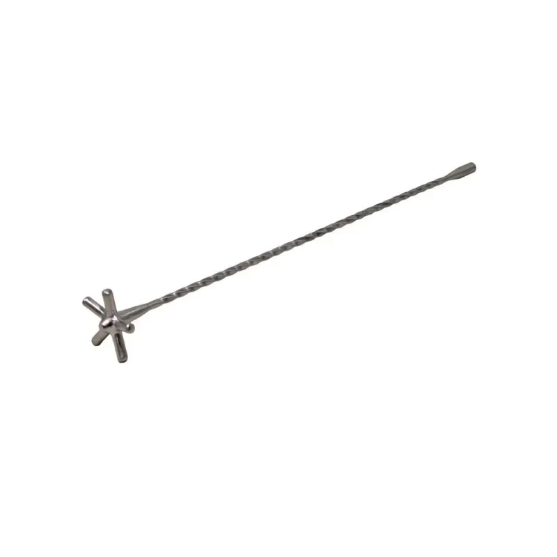 Subito Disponibile 34 cm - Ilsa Mixage Barspoon Cucchiaio Miscelatore 5 Punte In Acciaio Inox 18/10