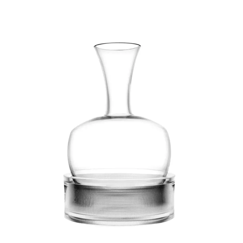 170 cl - Italesse Alavin Decanter Vino In Vetro Cristallino Con Base e Stopper AcrilicoTrasparente Compra Online