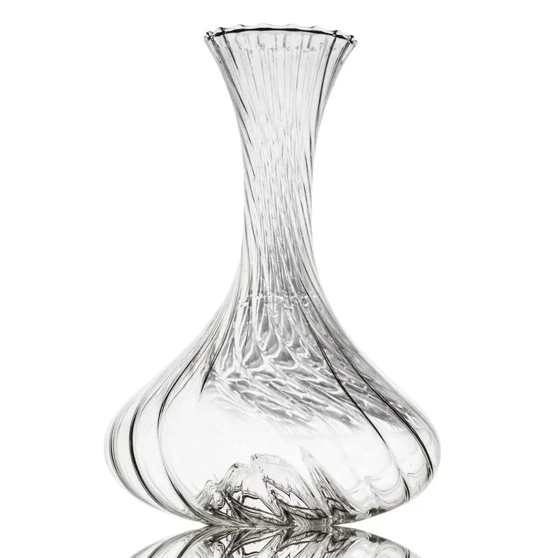 150 cl - Italesse Vertigo Decanter Vino In Vetro Cristallino Con Stopper AcrilicoTrasparente Offerta Speciale
