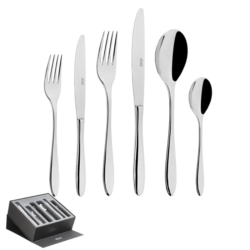 Prezzo Scontato Abert Style Servizio Posate In Acciaio Inox Set 75 Pz