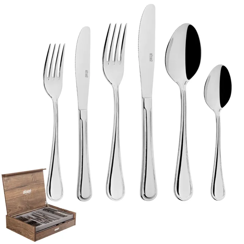 Abert Victory Servizio Posate In Acciaio Inox Set 75 Pz Reso Gratuito