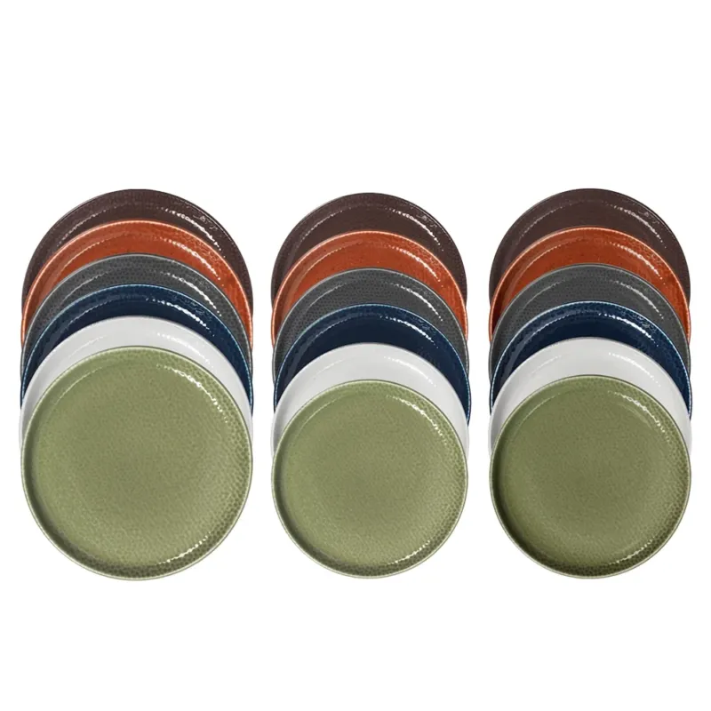 Popolare H&H Havana Nordic Servizio Piatti In Stoneware Set 18 Pz