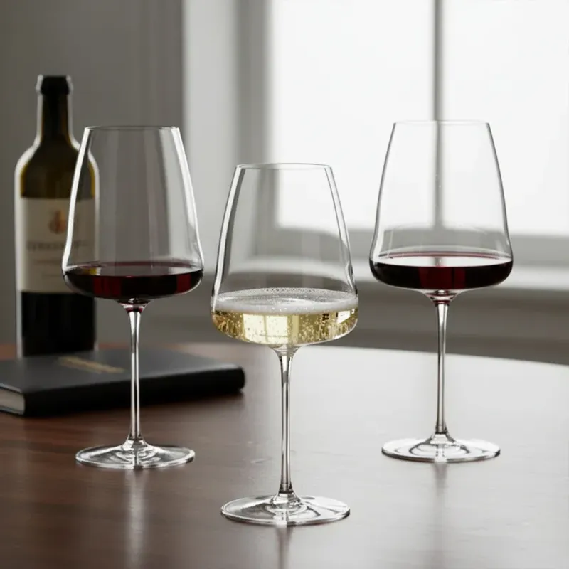 Set Calice Degustazione Champagne + Calice Vino Rosso Cabernet Merlot + Calice Vino Rosso Winewings Economico