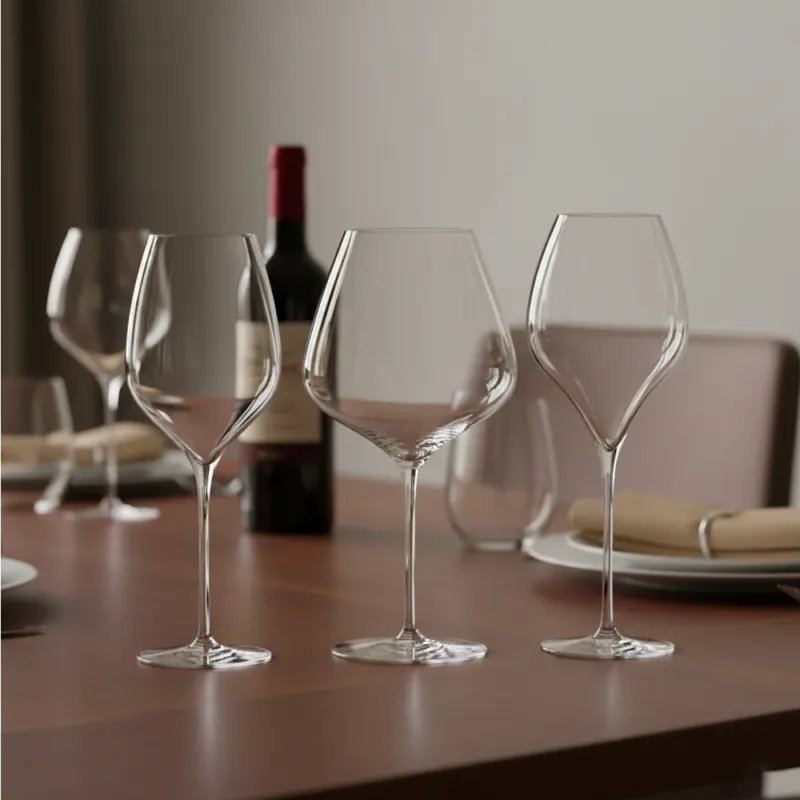 Soddisfatti O Rimborsati Set Calice Degustazione + Calice Vino Rosso + Calice Flute in Vetro