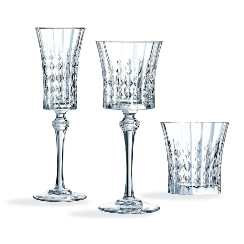 Cristal D‘Arques Lady Diamond Set Calici e Bicchieri In Vetro Cristallino Set 18 Pz Bestseller