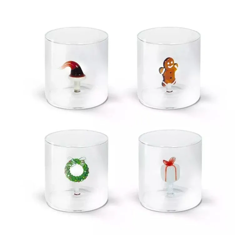 25 cl - WD Lifestyle Monterey Natale Bicchiere Acqua in Vetro Borosilicato - Set 4 Pz Compra Online