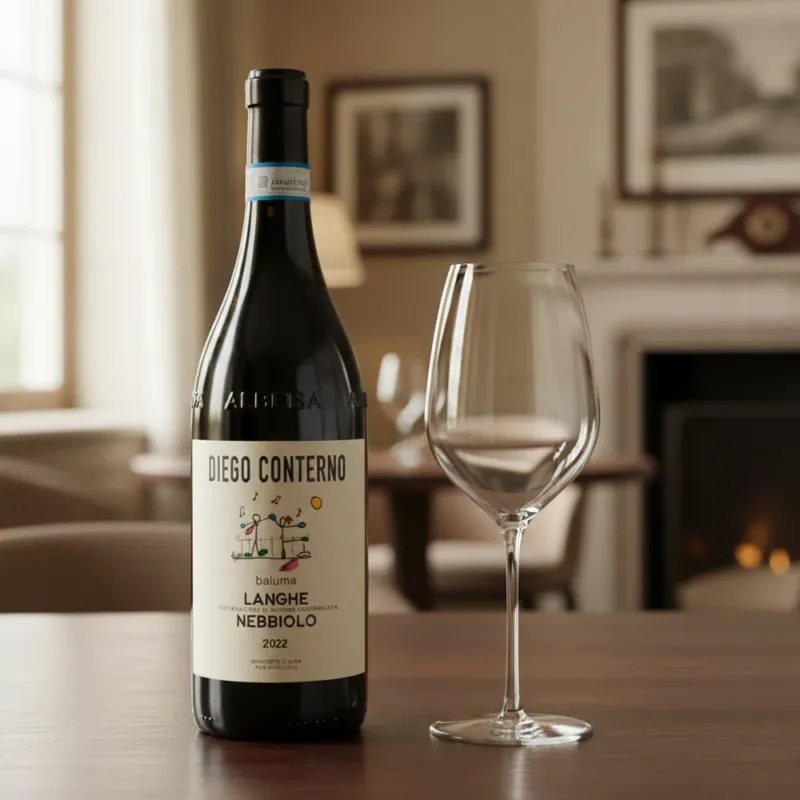 Soddisfatti O Rimborsati Conterno Diego Baluma Langhe DOC 2022 + Set 6 Calici Vino Rosso Fino 54.5 cl