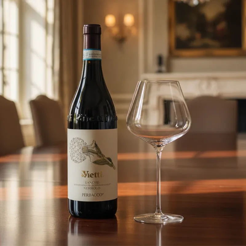 Vietti Perbacco Nebbiolo DOC 2021 + Set 6 Calici Vino Rosso Burgundy Quatrophil 70.8 cl Professionale