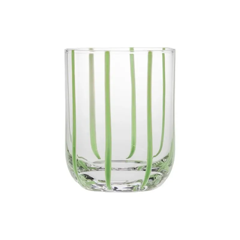 Pagamento Sicuro 36 cl - Artisan Bicchiere Acqua Striato In Vetro Set 6 Pz