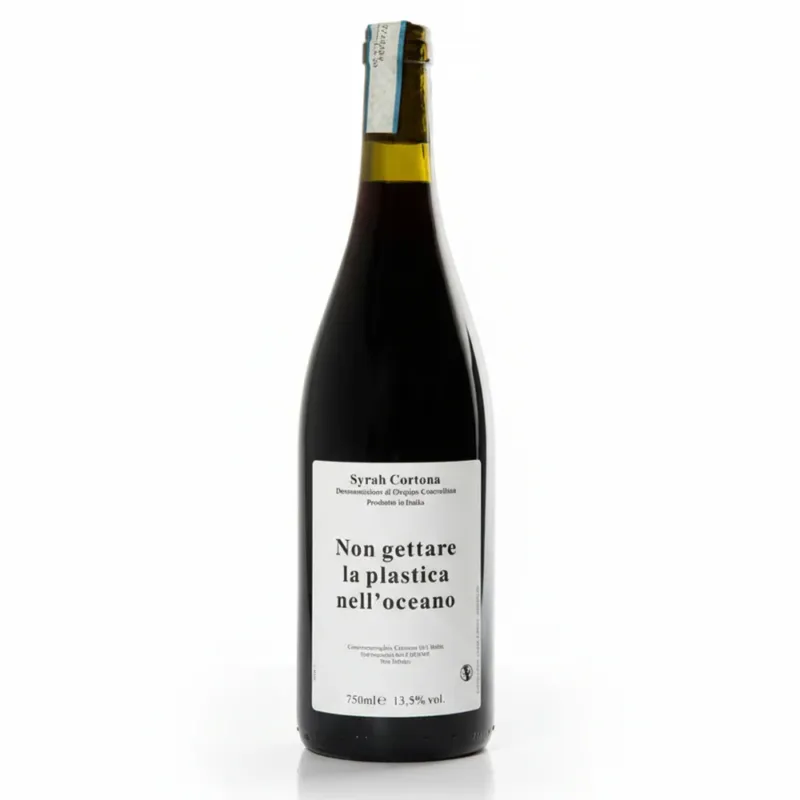Non Gettare La Plastica Nell‘Oceano Syrah Cortona DOC 2022 - Caravanserraglio Ultimissimo Modello