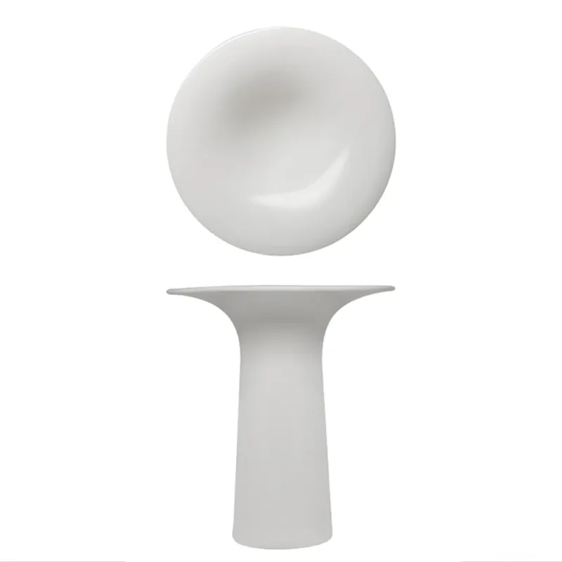Prezzo Basso 14x16 cm - Essentia 50‘s Era Piatto Presentazione Alzata Gourmet Alta In Porcellana Set 2 Pz