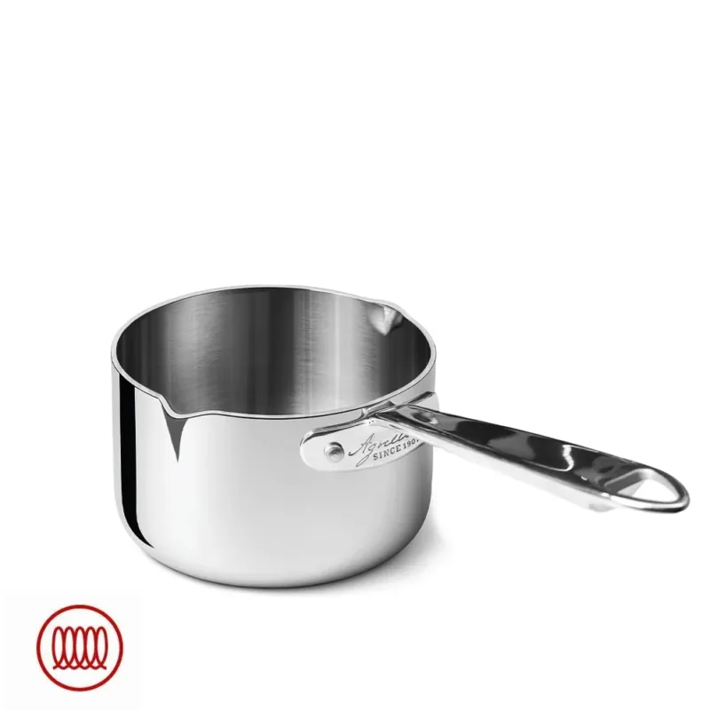 Agnelli Alu-Inox 5-Ply Casseruola Alta Con Manico 1907 In Alu-Inox Direttamente Dal Produttore