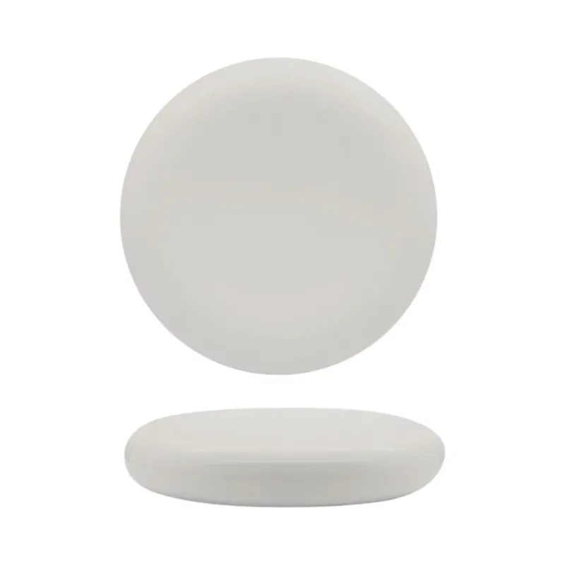 23 cm - Selecta Piatto Presentazione Alto Rotondo In Porcellana Set 2 Pz Offerta Limitata