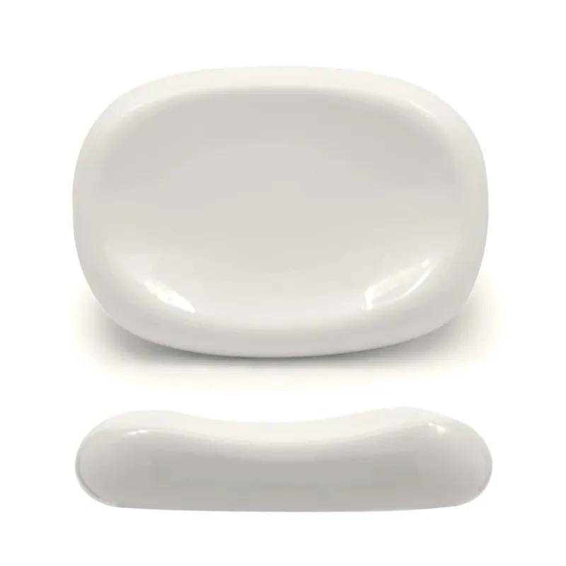 Economico 25.4x18.2 cm - Selecta Piatto Presentazione Alto Ovale In Porcellana Set 3 Pz