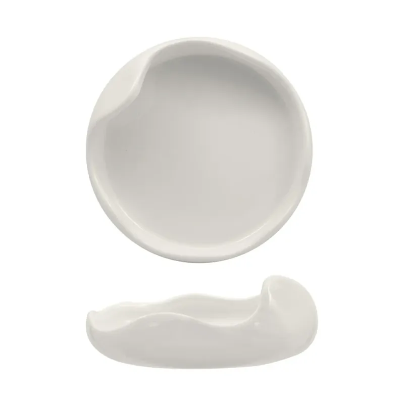 12 cm - Selecta Organico Piatto Presentazione In Porcellana Set 6 Pz Spedizione Espresso