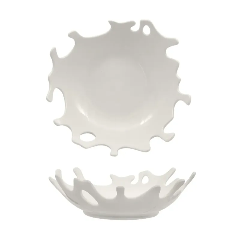 24 cm - Selecta Splash Coppa Fonda In Porcellana Set 3 Pz Novità