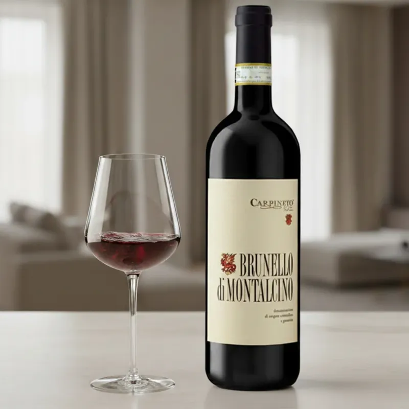 Brunello di Montalcino DOCG 2019 Carpineto + 6 Calici Vino Rosso InAlto Uno 56 cl Occasione