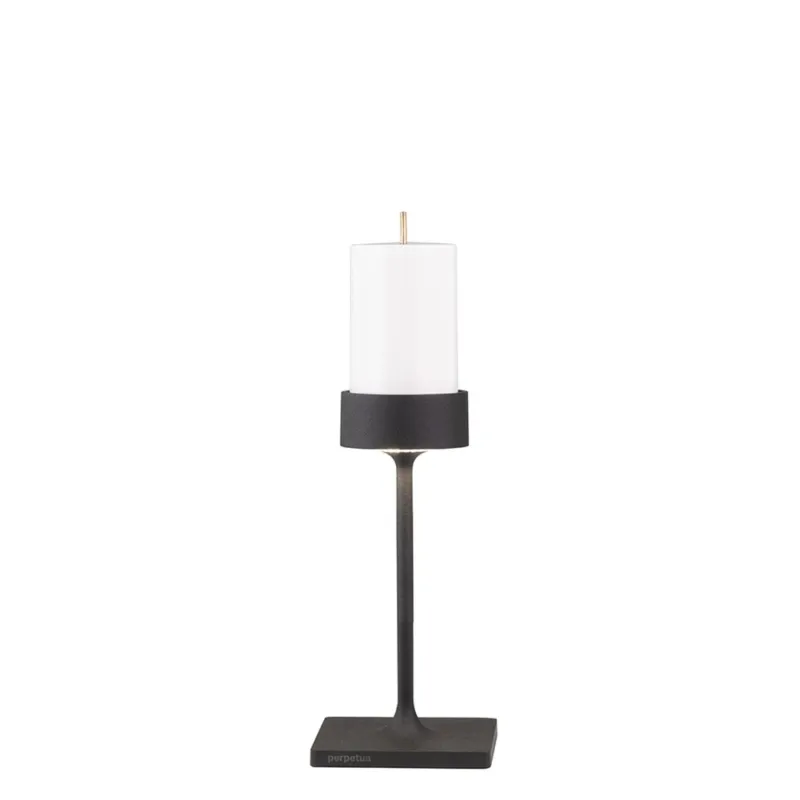 Must-Have 8.7 x H.25.6 cm - Zafferano Perpetua Mini Lampada Da Tavolo Dimmerabile In Alluminio