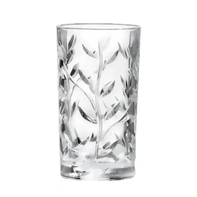 25 cl - RCR Cristalleria Italiana Laurus Tumbler Bicchiere Cocktail In Vetro Luxion - Set 6 Pz Scelto Dai Clienti