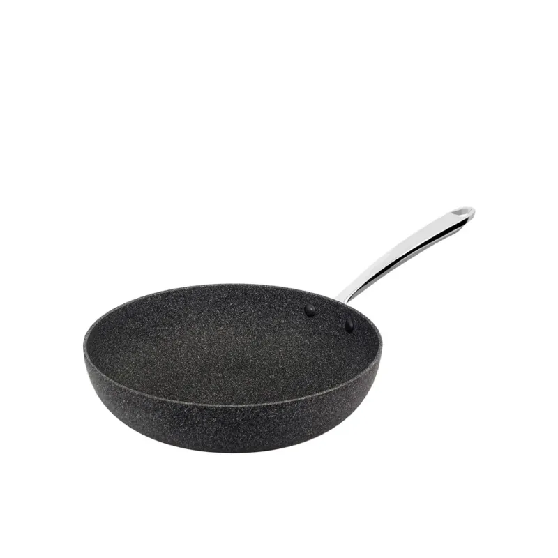 Direttamente Dal Produttore Agnelli Sharkskin 3mm Padella Alta Svasata Antiaderente Con Manico 1907 Inox