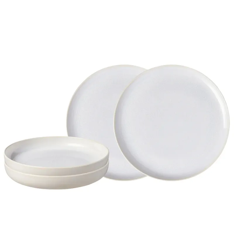 Villeroy & Boch Crafted Cotton Servizio Tavola In Porcellana Set 4 Pz Offerta Limitata