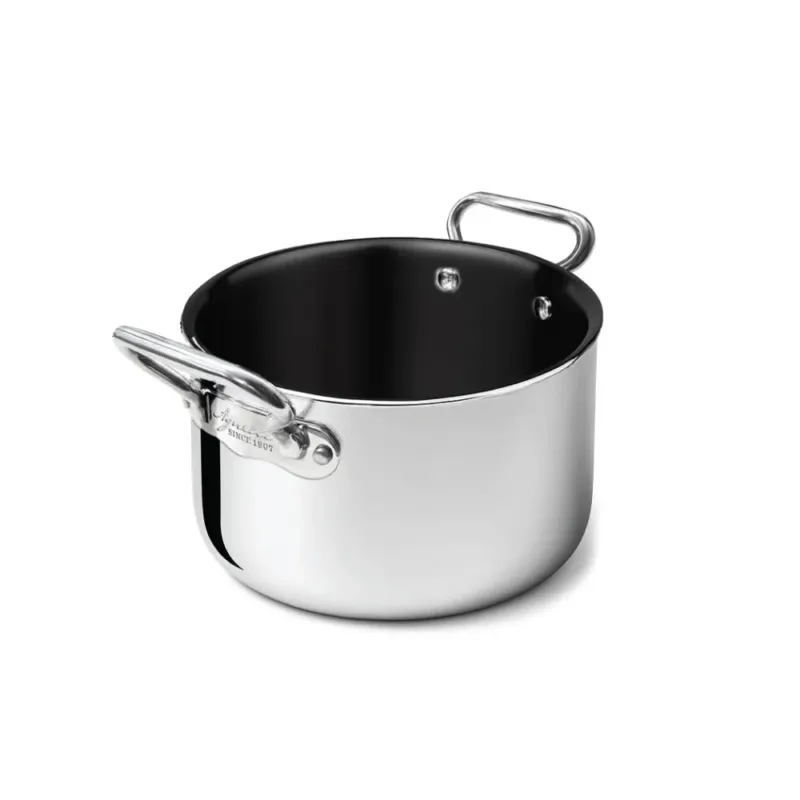 Ultime Pezzi Agnelli Non-Stick Alu-Inox Casseruola Alta Antiaderente In Alluminio Con Manici Inox