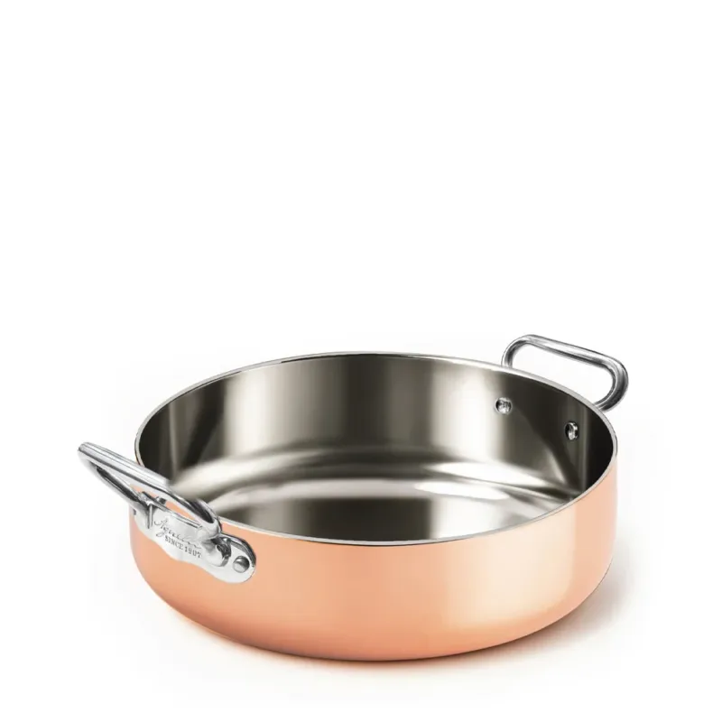Prezzo Scontato Agnelli Copper4 Tegame Basso Induzione Con 2 Maniglie