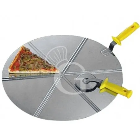 Cacciapizza in acciaio inox di Ø 500 mm x H 7 mm - 6 porzioni Compra Adesso