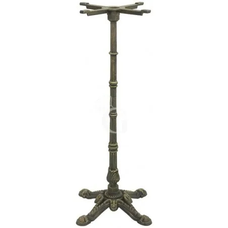 Prezzo Scontato Base decorata in ghisa verniciata effetto bronzo 4 gambe, altezza 108 cm