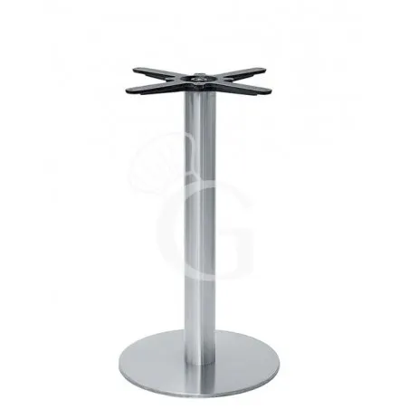 Base in acciaio inox satinato diametro 50 cm, altezza 73 cm Non Perdere
