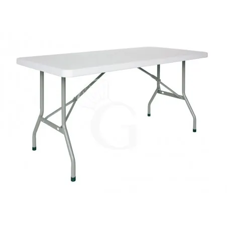 Tavolo da interno in metallo verniciato e piano polietilene L 1530 mm Nuovo Arrivo