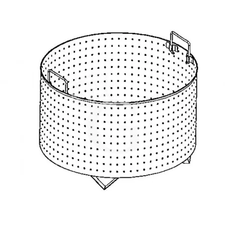 Reso Gratuito Colapasta 1 settore per pentola 150 litri - fori diametro 5 mm