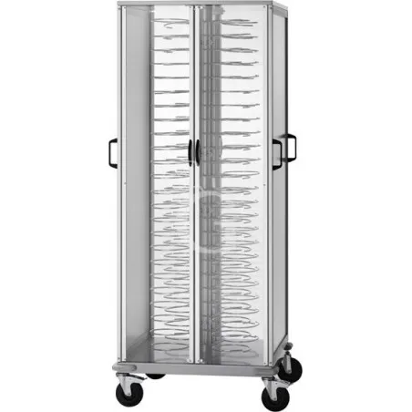 Carrello portapiatti armadiato per 88 piatti 180/230 - L 750 mm x P 780 mm x H 1830 mm Nuovo Arrivo