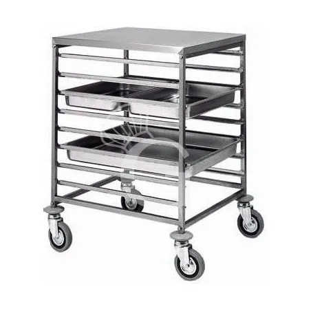 Carrello portateglie per 8 teglie GN2/1 o 16 teglie GN1/1 - L 650 mm x P 760 mm x H 940 mm Ultima Occasione