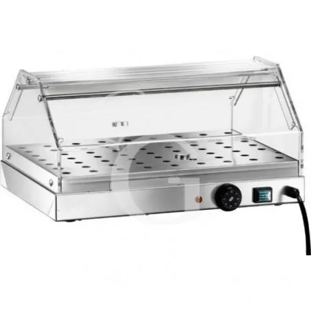 Di Tendenza Vetrina Riscaldata inox e plexiglass 1 piano +30°C/+90°C L 850 mm x P 350 mm x H 250 mm