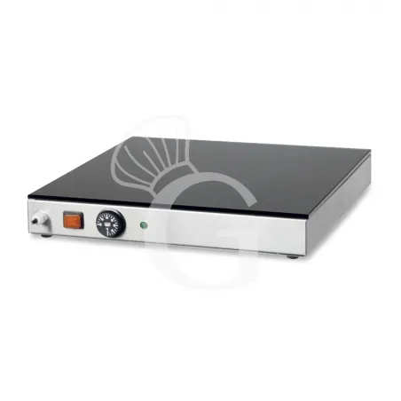 Piano Caldo in inox con piano in vetro temperato L 810 mm x P 610 mm x H 70 mm Nuovo Arrivo