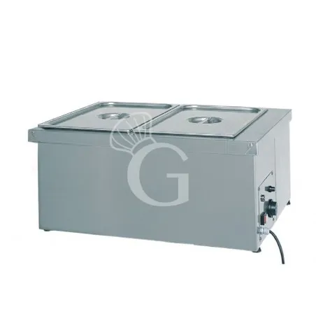 Bagnomaria 2 bacinelle GN1/1 L 780 mm x P 600 mm x H 320 mm 1000 W con resistenza a secco Ultima Occasione