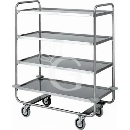Vendita Finale Carrello di servizio 4 piani in acciaio inox L 1100 mm x P 600 mm x H 1300 mm